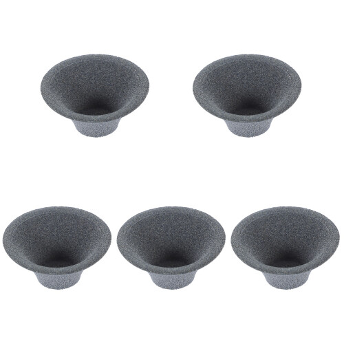5Pcs Portable Ceramic Tea Infuser Dark Grey Reusable Coffee Dripper
