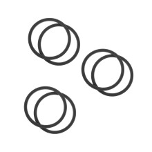6Pcs Black Silicone Seal Rings for Ice Cream Maker Accessories