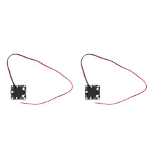 2Pièces Ventilateurs 25Mm Plastique Mini Silencieux Pour Pièce CPU Noir