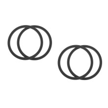 4Pcs Airtight Black Silicone Sealing Rings for Ice Cream Machine Parts