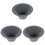 3Pcs Reusable Ceramic Coffee Dripper Dark Grey Tea Filter for Home Use 1