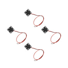 4St Mini Plastic Dc Koelfan Zwart Voor Computer Case En Elektronica