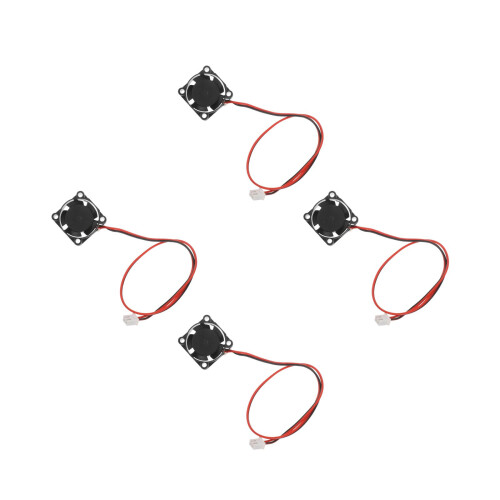 4Pcs Compact Black Mini Dc Fans for Cpus Routers and DIY Electronics