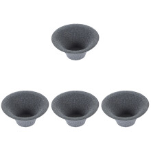 4Pcs Compact Dark Grey Ceramic Tea Infuser Coffee Filter for Daily Use