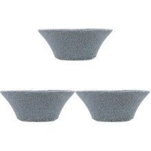 3Pcs Grey Ceramic Loose Tea Strainer Tea Room Kitchen Accessory
