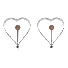 2Pcs Reusable Stainless Steel Egg Rings for Fried Eggs and Pancakes