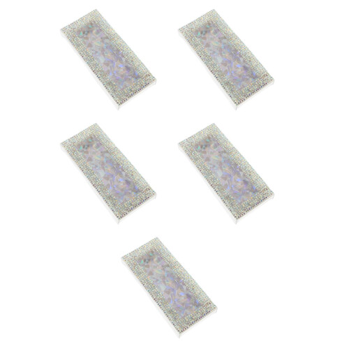 5Pcs Elegant Slide Case Rhinestone False Eyelash Storage Box