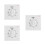 3Pcs Wall Timer Switches for Indoor Use White ABS Timer Control Outlet 1