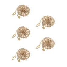 5Pcs Heavy-Duty Golden Steel Chains for Floor Clock Repair Accessories