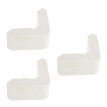 3St Wit Steen Kiln Pilaren Set L-Vormige Steun Voor Pottenbakkerij