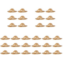 30St Kleine Strohoedjes Cocktail Decor Multifunctioneel Khaki
