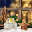 2Pcs Beige Tinplate Candy Container with Lid Durable Cookie Storage 8