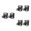 6Pcs Lightweight Black Stroller Bottle Cages Durable Plastic Holders 2