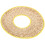 3Pcs Durable Beige Straw Hard Hat Sun Shade Wide Brim Visor 10