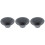 3Pcs Portable Dark Grey Ceramic Tea Infuser Filter for Coffee & Tea 3