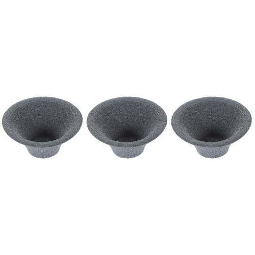 3Pcs Portable Dark Grey Ceramic Tea Infuser Filter for Coffee & Tea 2