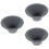 3Pcs Portable Dark Grey Ceramic Tea Infuser Filter for Coffee & Tea 5