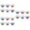 18Pcs Assorted Color Ceramic Tea Cups Ideal for Home and Office Use 6