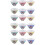 18Pcs Assorted Color Ceramic Tea Cups Ideal for Home and Office Use 7