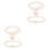 2Ensembles Ceintures De Jambe En Satin Et Beige Pour 2