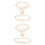 2Ensembles Ceintures De Jambe En Satin Et Beige Pour 4