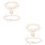 2Ensembles Ceintures De Jambe En Satin Et Beige Pour 5