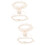 2Ensembles Ceintures De Jambe En Satin Et Beige Pour 6