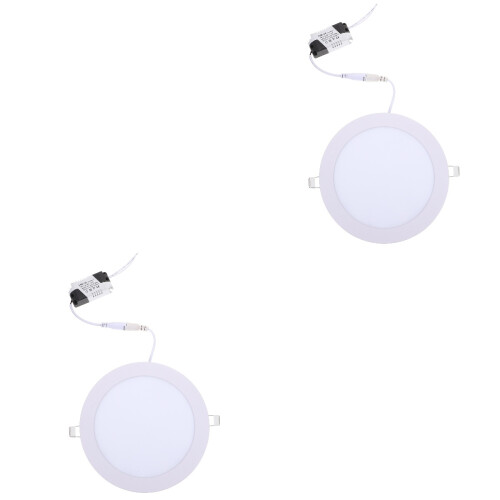 2Pcs Energy-Saving Dimmable LED Downlight White Recessed Ceiling Lamp 1