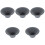 5Pcs Portable Ceramic Tea Infuser Dark Grey Reusable Coffee Dripper 2