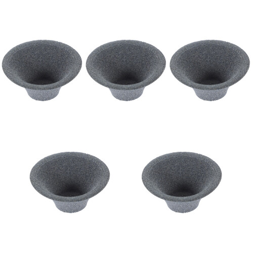 5Pcs Portable Ceramic Tea Infuser Dark Grey Reusable Coffee Dripper 1