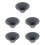 5Pcs Portable Ceramic Tea Infuser Dark Grey Reusable Coffee Dripper 5