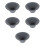 5Pcs Portable Ceramic Tea Infuser Dark Grey Reusable Coffee Dripper 6
