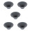 5Pcs Portable Ceramic Tea Infuser Dark Grey Reusable Coffee Dripper 7
