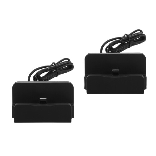 2Stk Vielseitige Phone Charging Station USB Schwarz 2