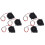 6Pcs 3D Printer Cooling Fan Black Plastic Radiator Long Life Dc 12V 2