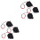 6Pcs 3D Printer Cooling Fan Black Plastic Radiator Long Life Dc 12V 3