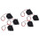 6Pcs 3D Printer Cooling Fan Black Plastic Radiator Long Life Dc 12V 4