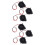 6Pcs 3D Printer Cooling Fan Black Plastic Radiator Long Life Dc 12V 5