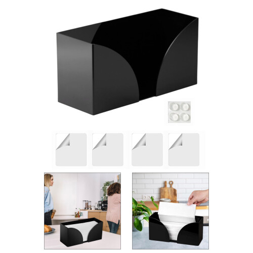 Practical Paper Towel Rack Nonslip Kitchens Counter-White 2
