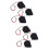 6Pcs 3D Printer Cooling Fan Black Plastic Radiator Long Life Dc 12V 7
