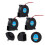 6Pcs 3D Printer Cooling Fan Black Plastic Radiator Long Life Dc 12V 8