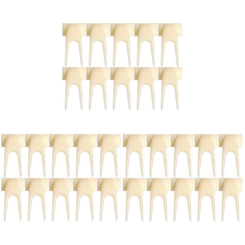 45Pcs Beige Food Feeder Fork for Birds Sturdy Fruit Feeding Accessory 1