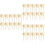 45Pcs Beige Food Feeder Fork for Birds Sturdy Fruit Feeding Accessory 6