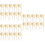 45Pcs Beige Food Feeder Fork for Birds Sturdy Fruit Feeding Accessory 7