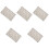5Pcs Blue Threading Short Curtains for Kitchen, Bedroom, and Bathroom 2