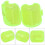 50Pcs Yellow Squid Lure Box M 2.2x2.7cm 4