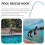 Lightweight Aluminum Safety Hook for Swimming Pool Rescue Assorted 5