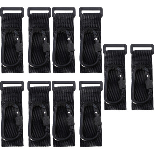 10Pièces Crochets Stroller Noir Pour Nurserie Robuste 2