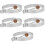 5Stk Küchen Eier Ringe Form Pancake Maker Silber 6