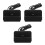3Stk Stabile USB C Ladehalterung Telefon Dock Schwarz ABS 5